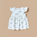 Juniors All-Over Print Dress with Ruffles and Button Closure-Dresses%2C Gowns and Frocks-thumbnailMobile-0