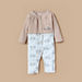 Juniors Bicycle Print Sleepsuit with Overlay and Button Closure-Sleepsuits-thumbnailMobile-0