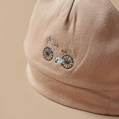 Juniors Embroidered Bicycle Beanie Cap-Caps-image-3