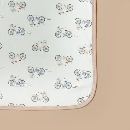 Juniors All-Over Bicycle Print Receiving Blanket-Receiving Blankets-image-1