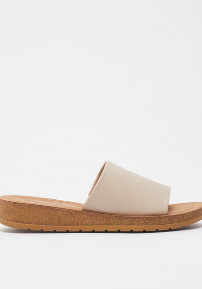 Le Confort Open Toe Slide Sandals-Women%27s Flat Sandals-image-0