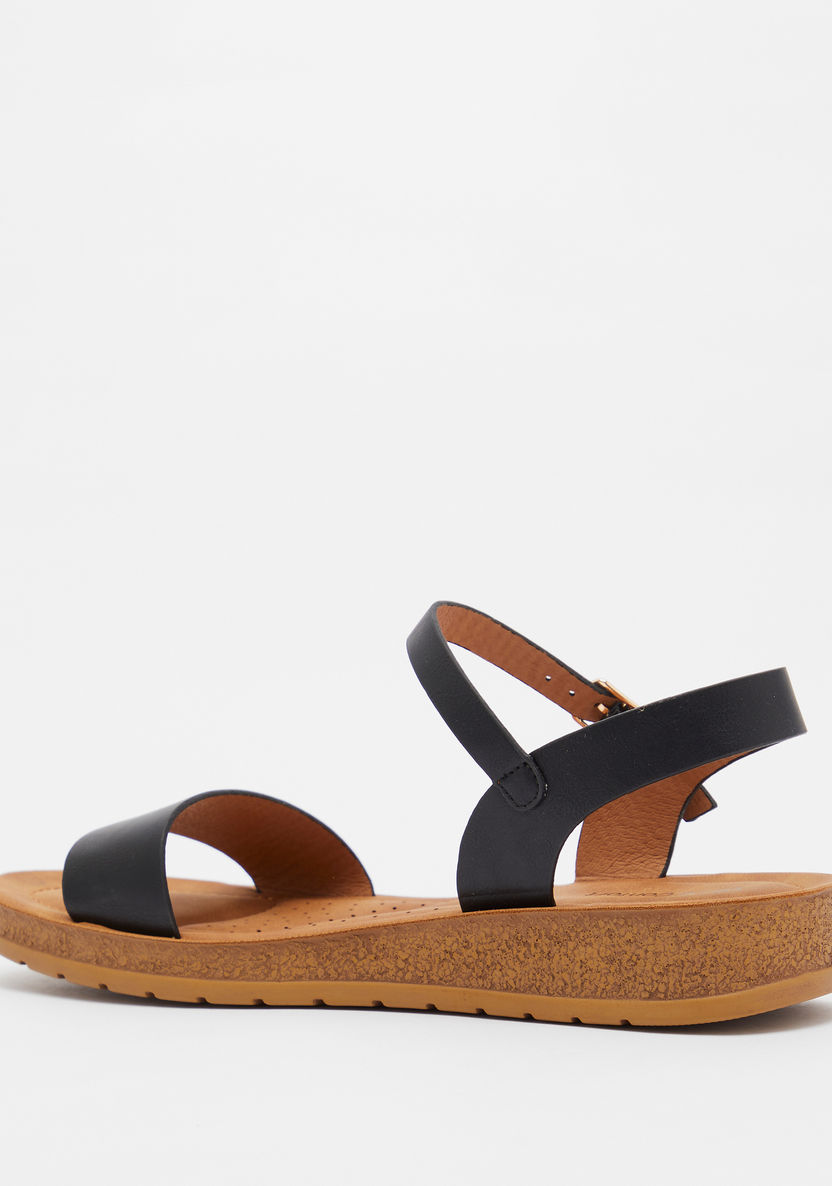Le Confort Strap Sandals with Buckle Closure-Women%27s Flat Sandals-image-2