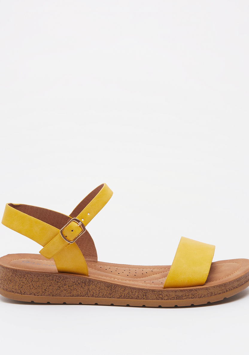 Le Confort Strap Sandals with Buckle Closure-Women%27s Flat Sandals-image-0