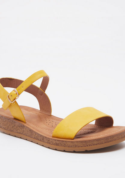 Le Confort Strap Sandals with Buckle Closure