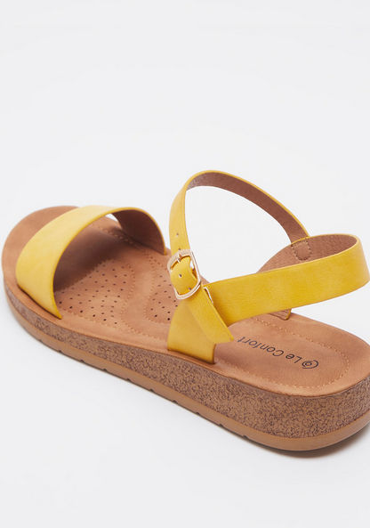 Le Confort Strap Sandals with Buckle Closure