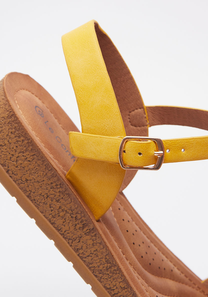 Le Confort Strap Sandals with Buckle Closure-Women%27s Flat Sandals-image-3