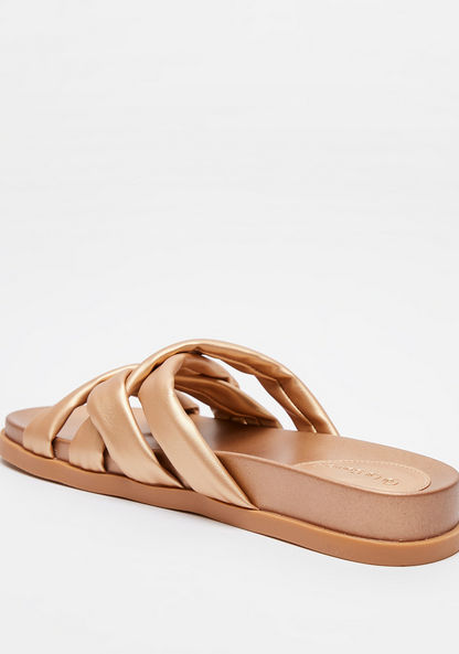 Le Confort Cross Strap Slip-On Flatform Heeled Sandals-Women%27s Flat Sandals-image-3