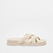 Le Confort Cross Strap Slip-On Flatform Heeled Sandals-Women%27s Flat Sandals-thumbnailMobile-0