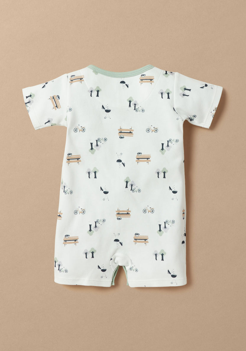 Juniors All-Over Print Romper with Button Closure-Rompers, Dungarees & Jumpsuits-image-3