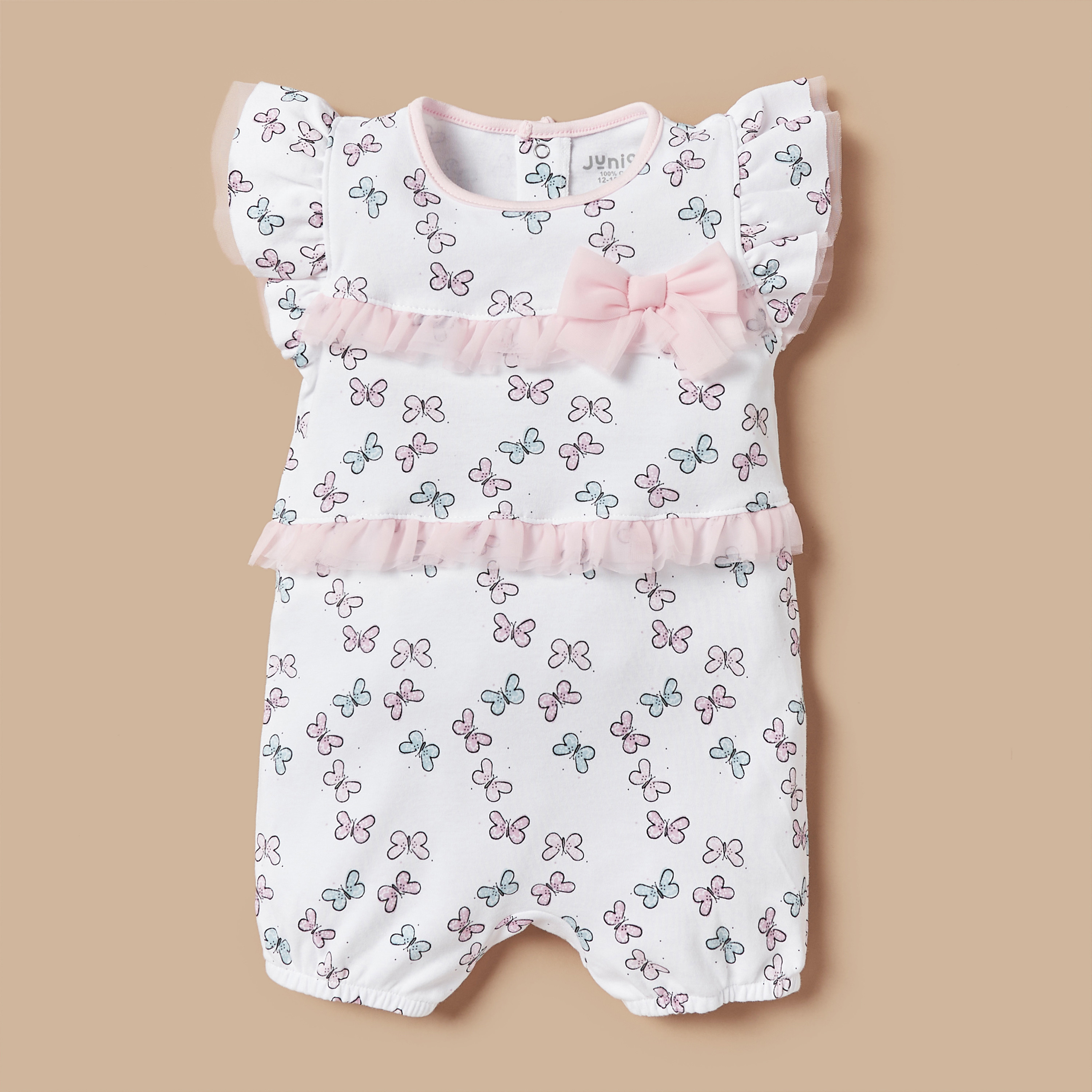 أفرول بكشكش وفيونكة وطبعات فراشة من جونيورز-baby-girls-clothing-rompers-image-1