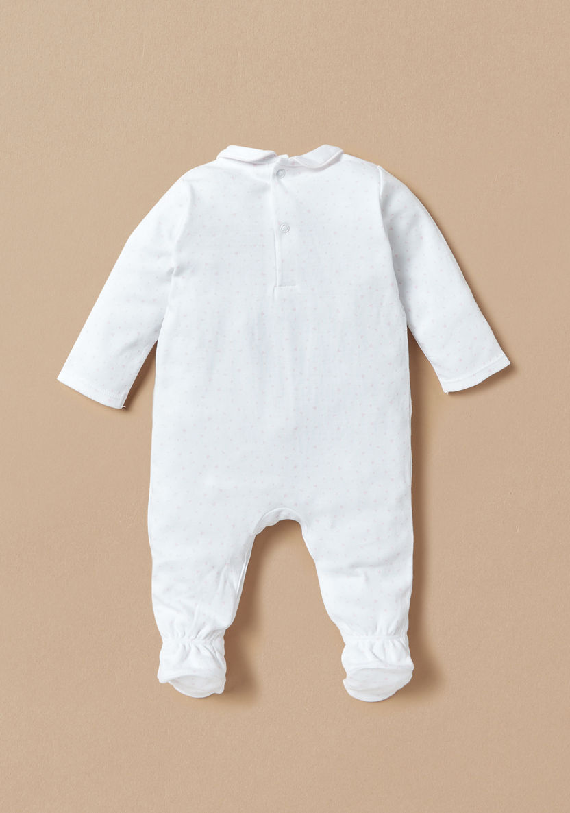 Juniors Horse Embroidered Sleepsuit with Smock Detail  and Long Sleeves-Sleepsuits-image-3