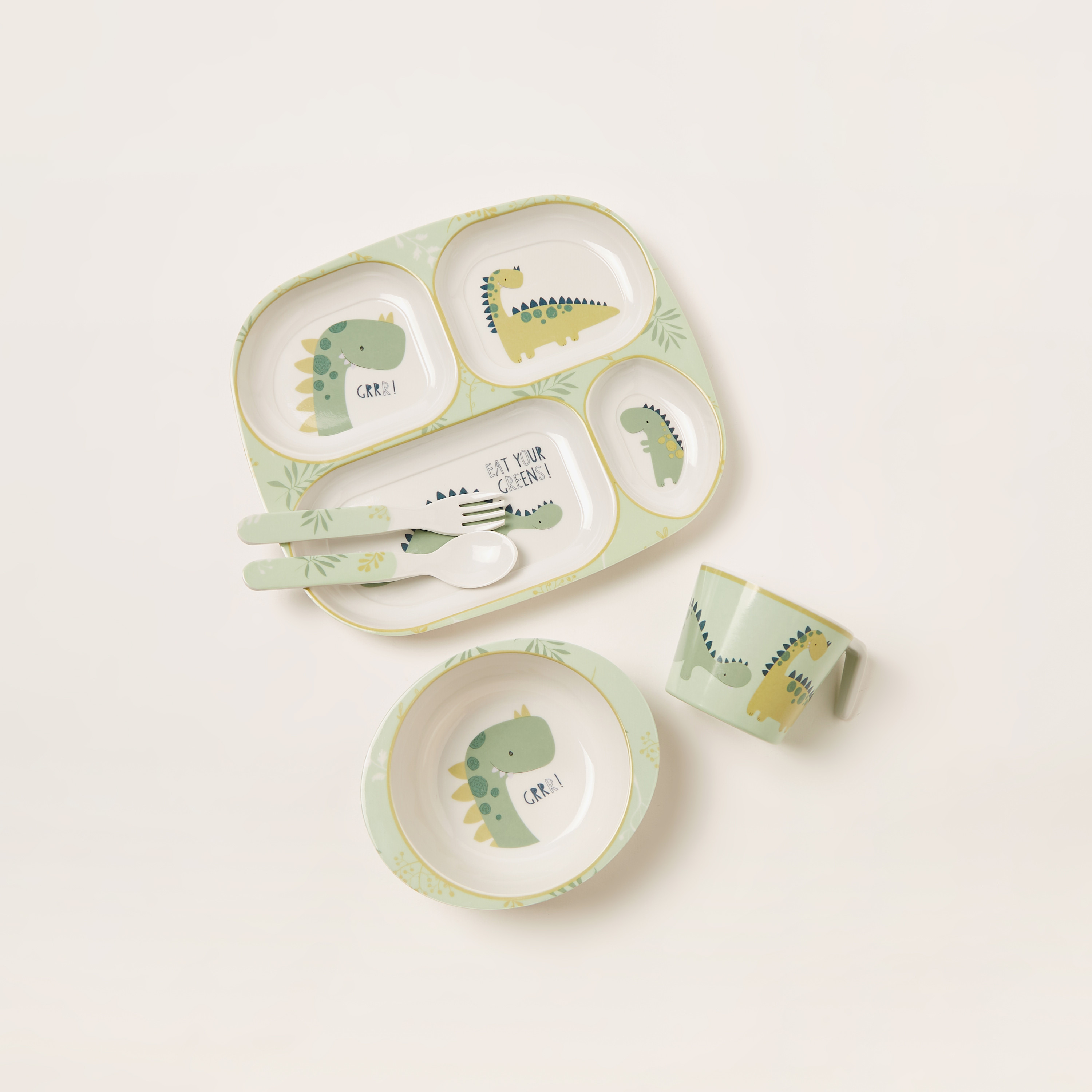 طقم عشاء 5 قطع بطبعات من جونيورز-baby-feeding-mealtimeessentials-image-3