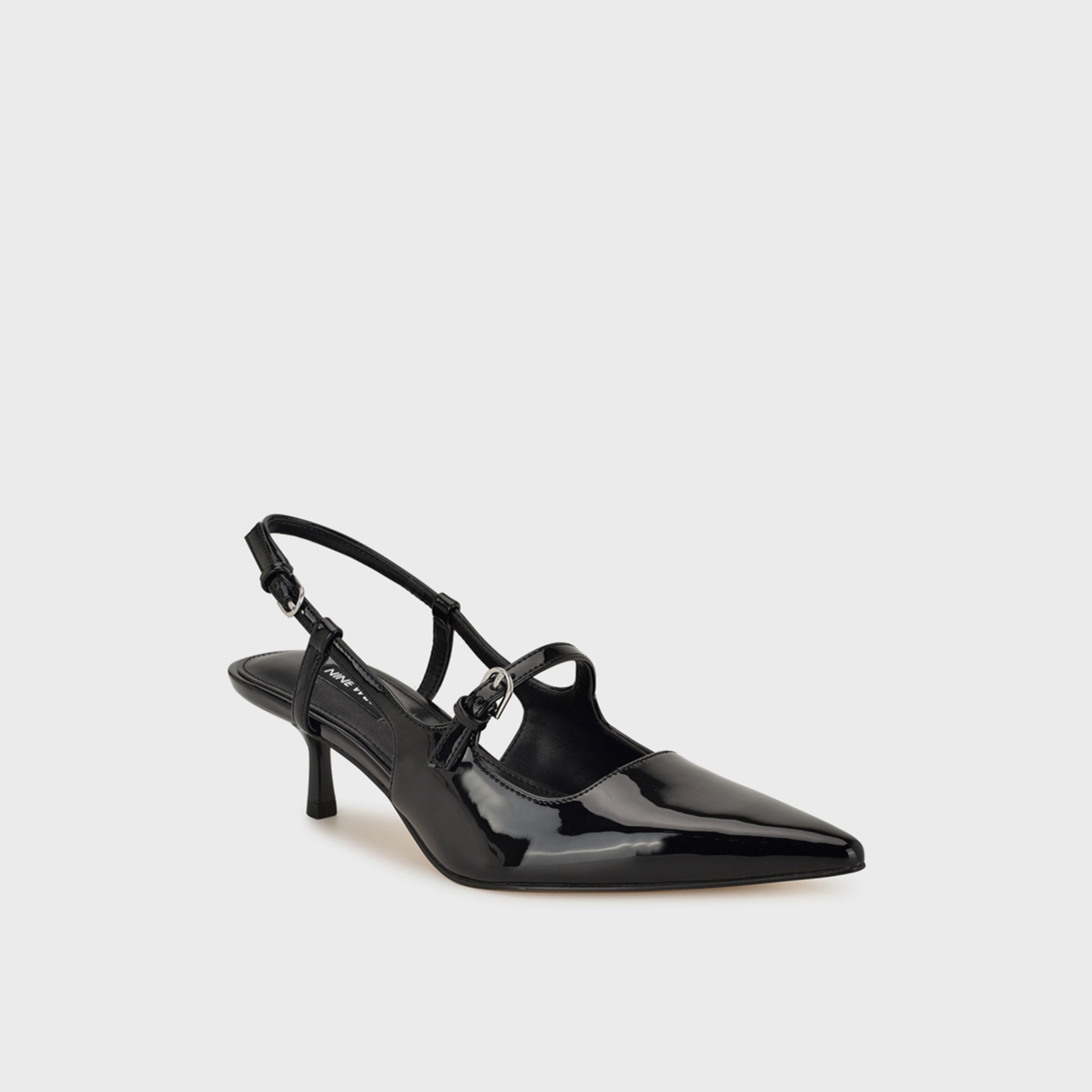 ناين ويست - حذاء نسائي بكعب صغير بإبزيم | WNAMAYO3-women-shoes-heels-image-1