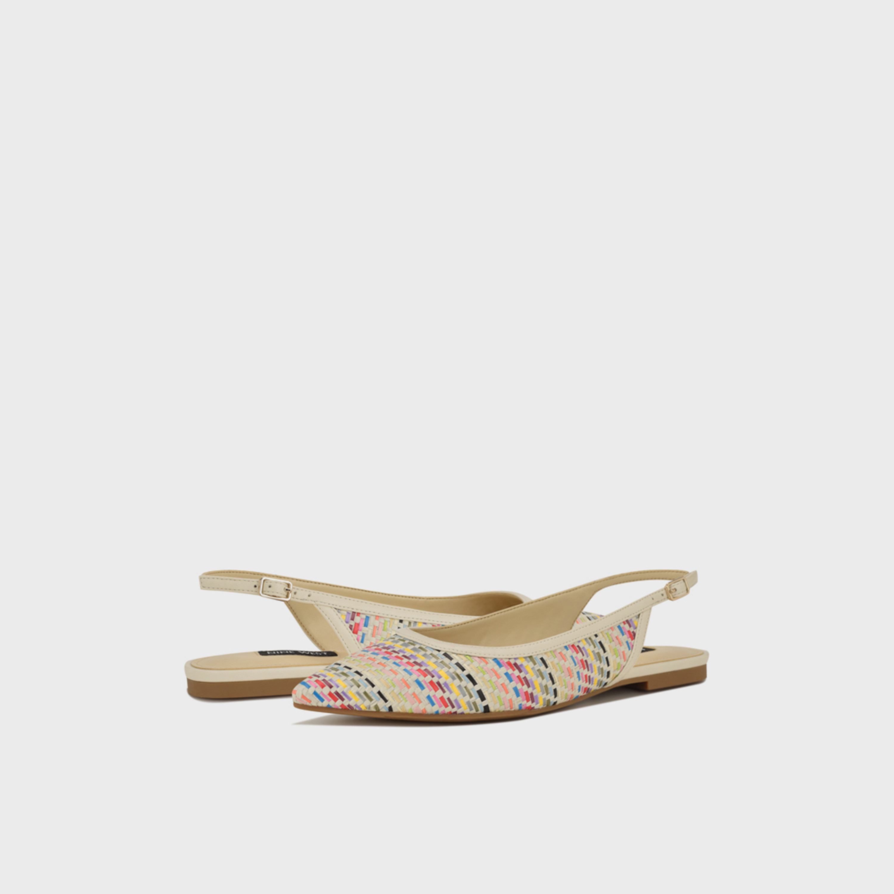 Nine West Women's Buckle Strap Pointed Toe Flat Ballerinas | WNBRIN10-women-shoes-ballerinas-image-2