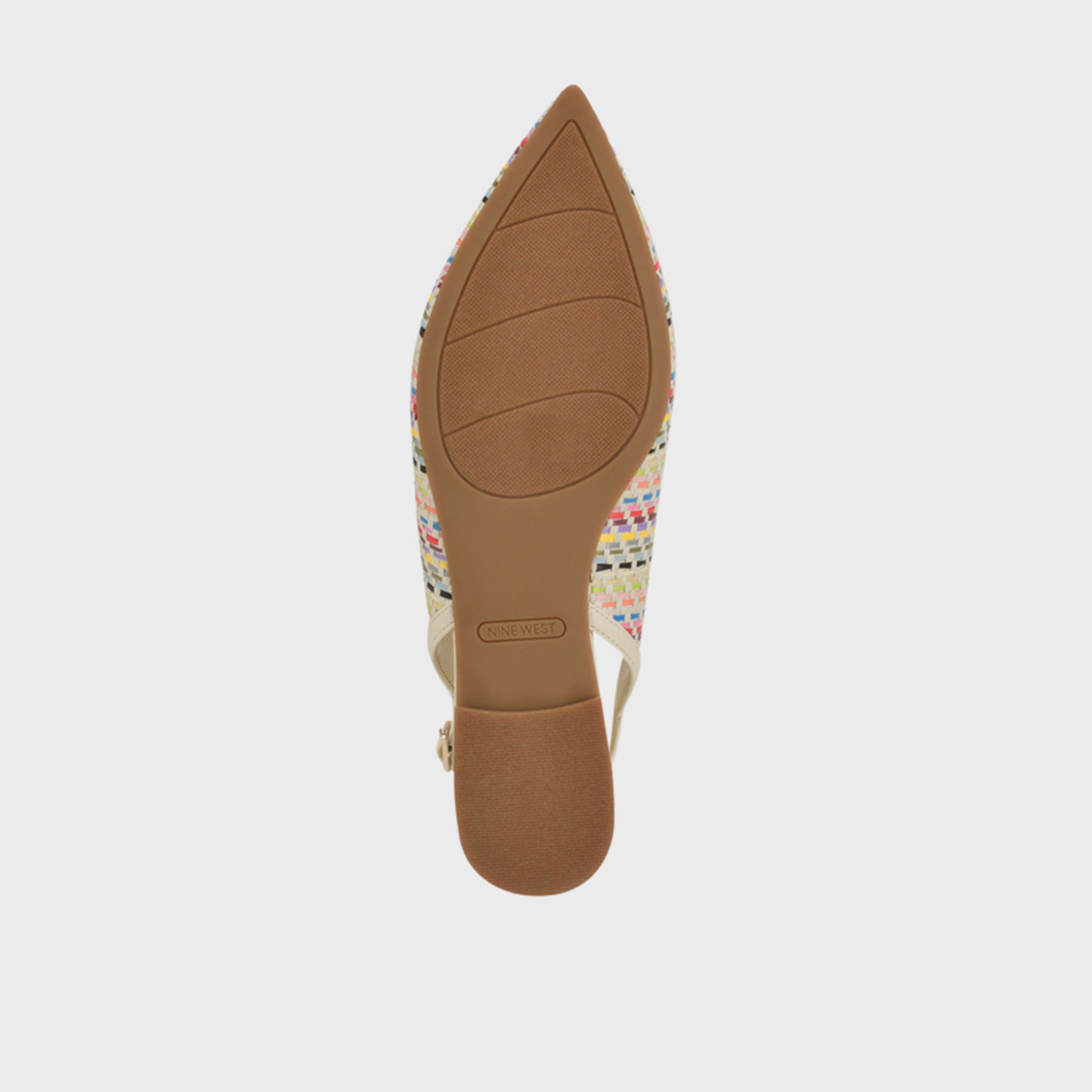 ناين ويست - حذاء باليرينا مسطح ذو مقدمة مدببة وحزام بإبزيم للنساء | WNBRIN10-women-shoes-ballerinas-image-5