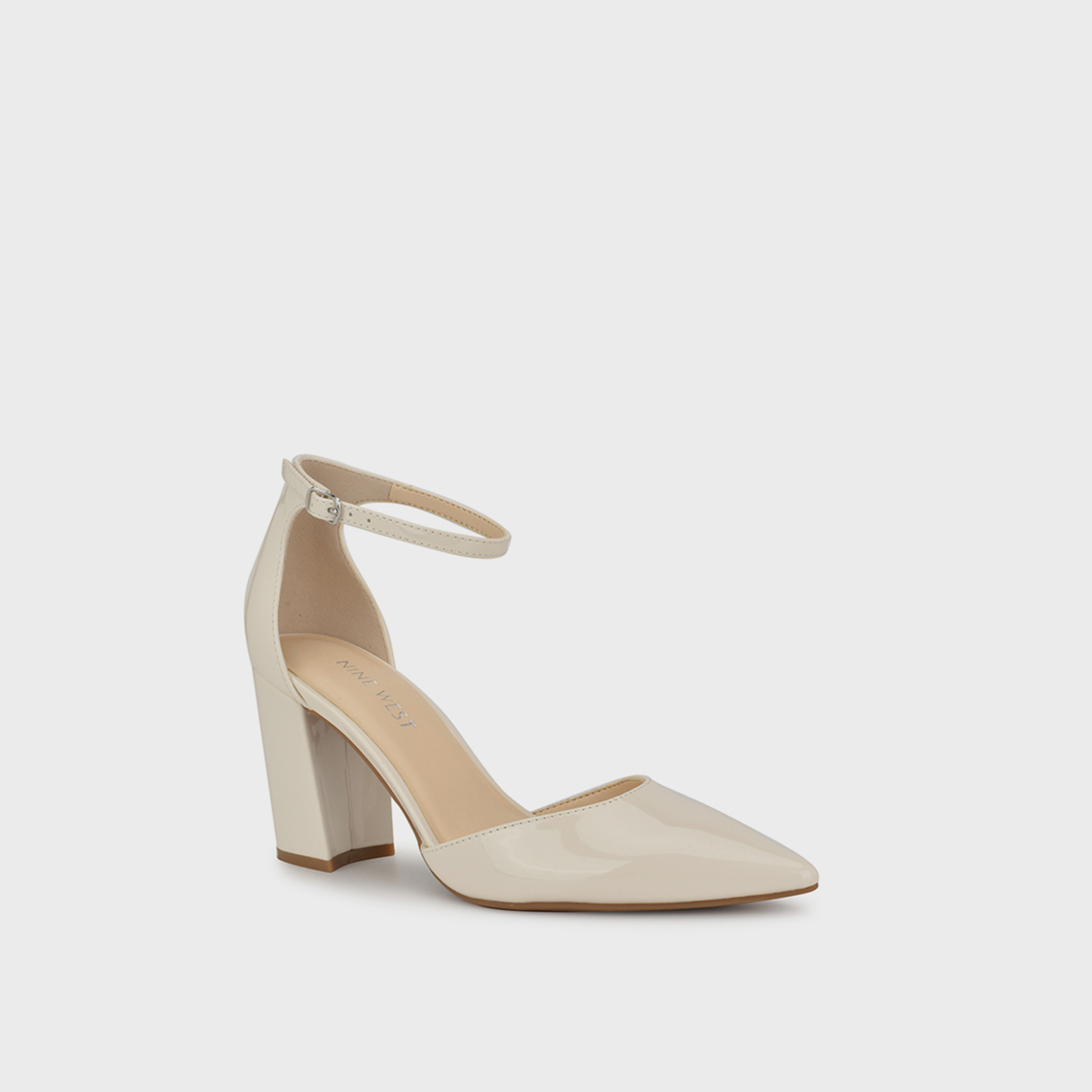 Nine West Women Buckle Strap Block Heels | WNCANSAS3-women-shoes-sandals-heeled-image-1