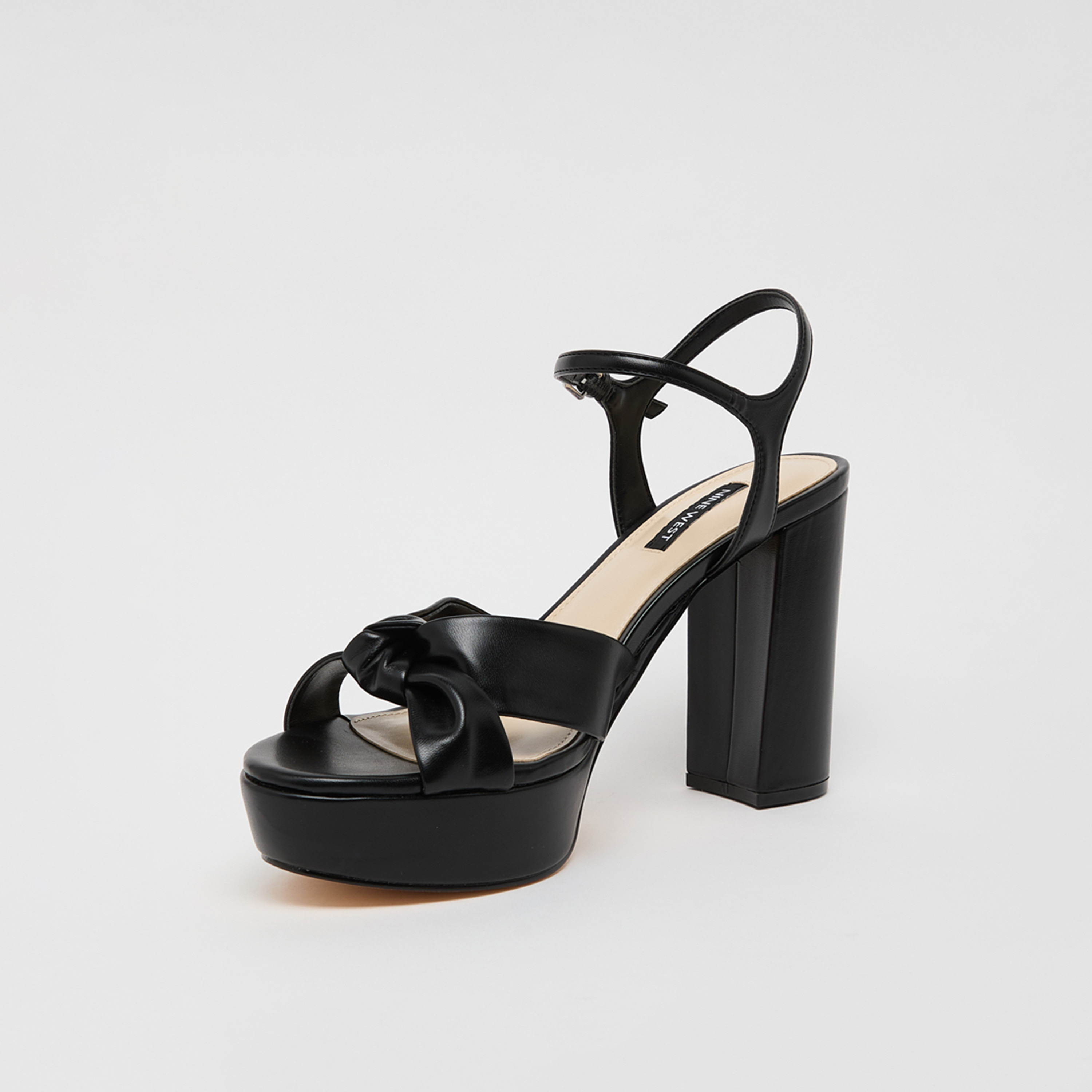 Nine West Women's Buckle Strap Block Heel Sandals | WNDENISH9-women-shoes-heels-image-2