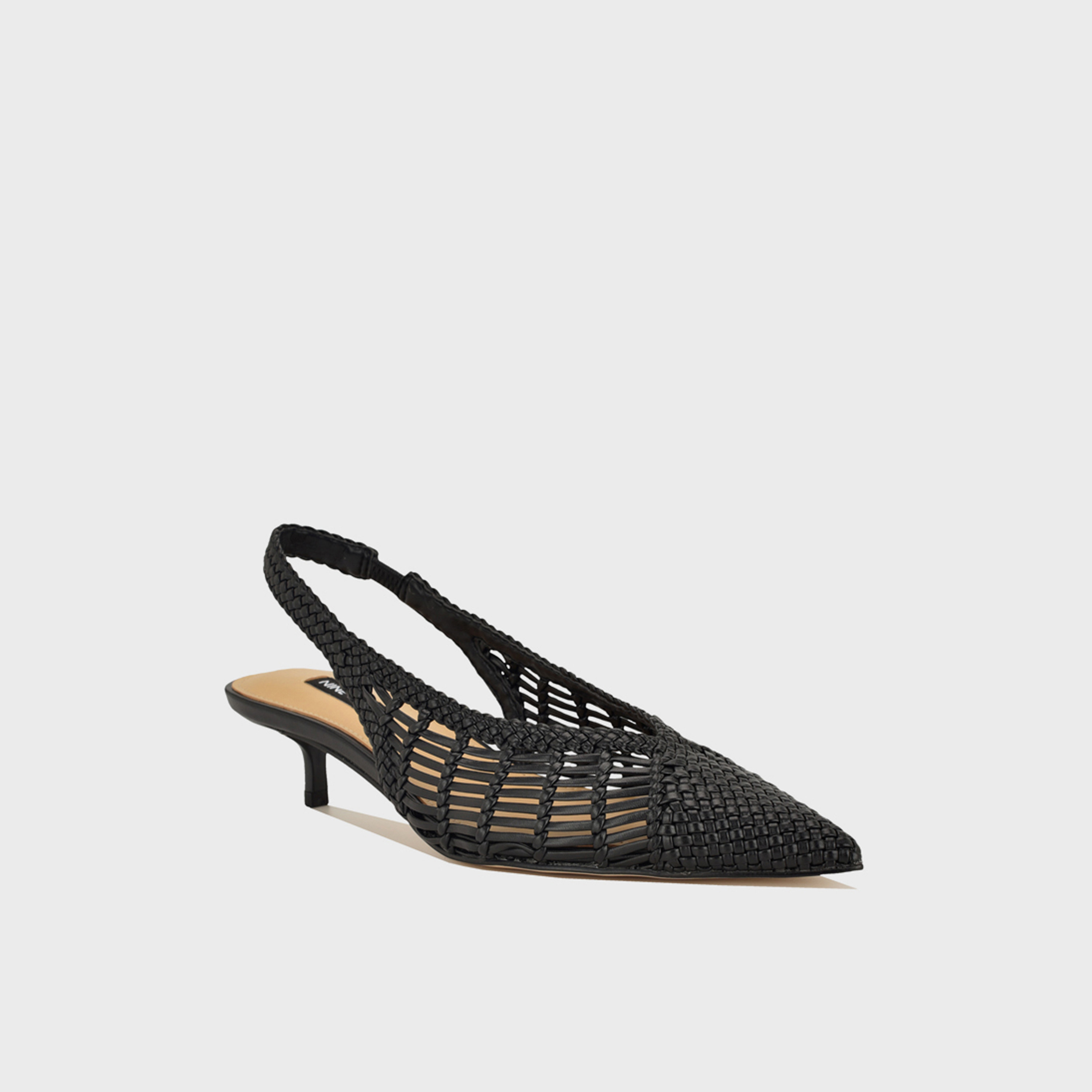 ناين ويست - حذاء نسائي بكعب صغير وحزام مطاطي | WNEDELA2-women-shoes-heels-image-1