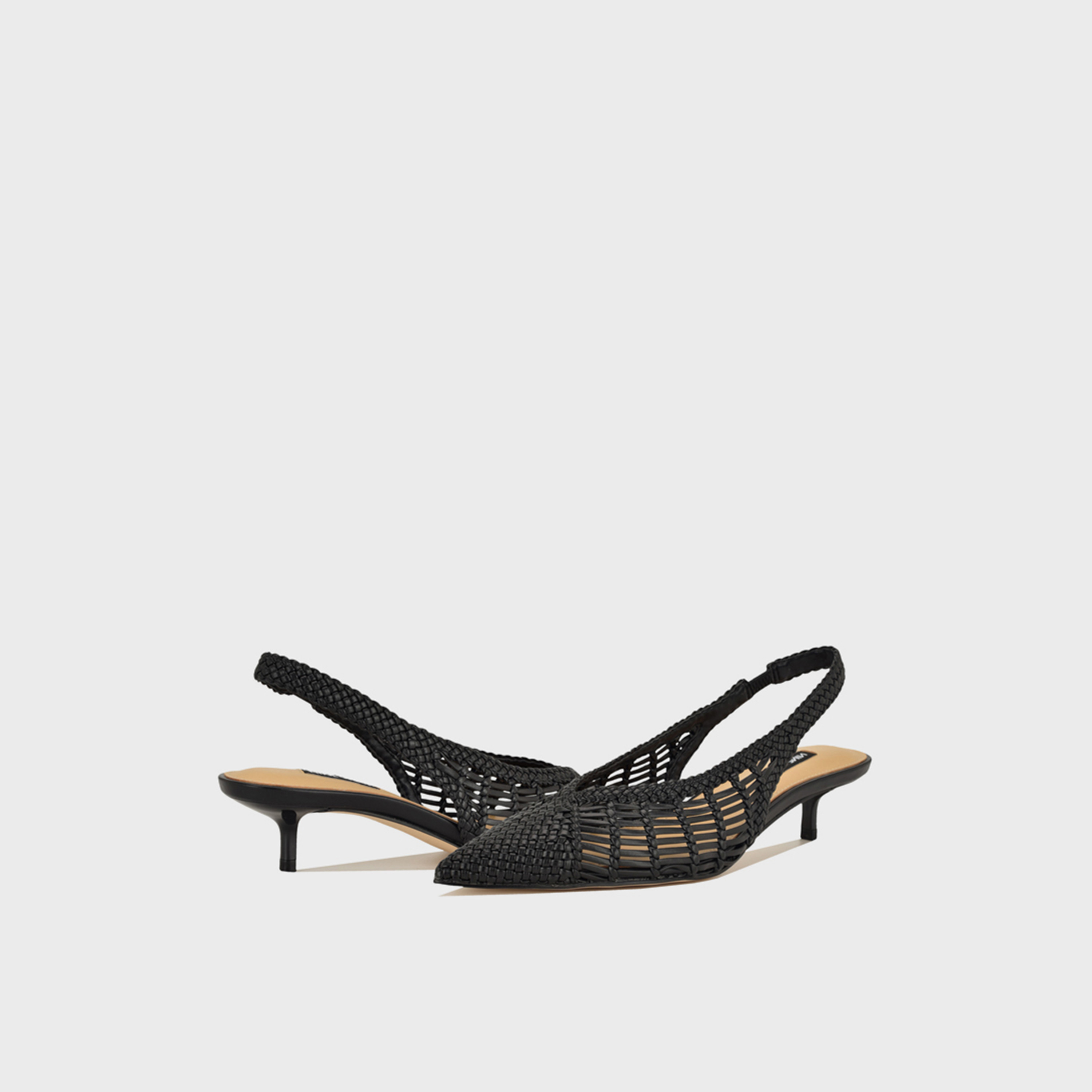 ناين ويست - حذاء نسائي بكعب صغير وحزام مطاطي | WNEDELA2-women-shoes-heels-image-2