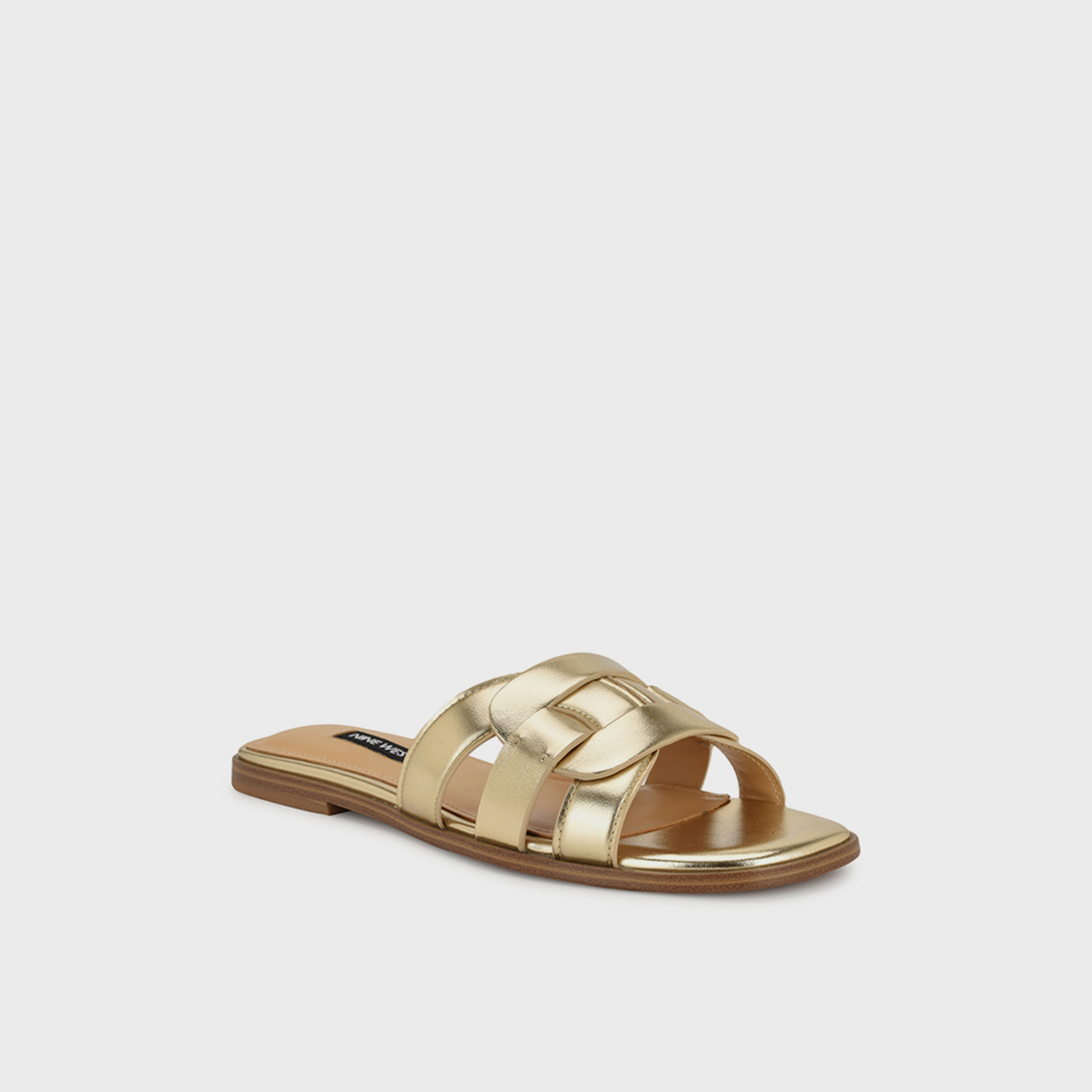 Nine West Women's Slip-On Flat Slide Sandals | WNGLORIE3-women-shoes-sandals-flats-image-1