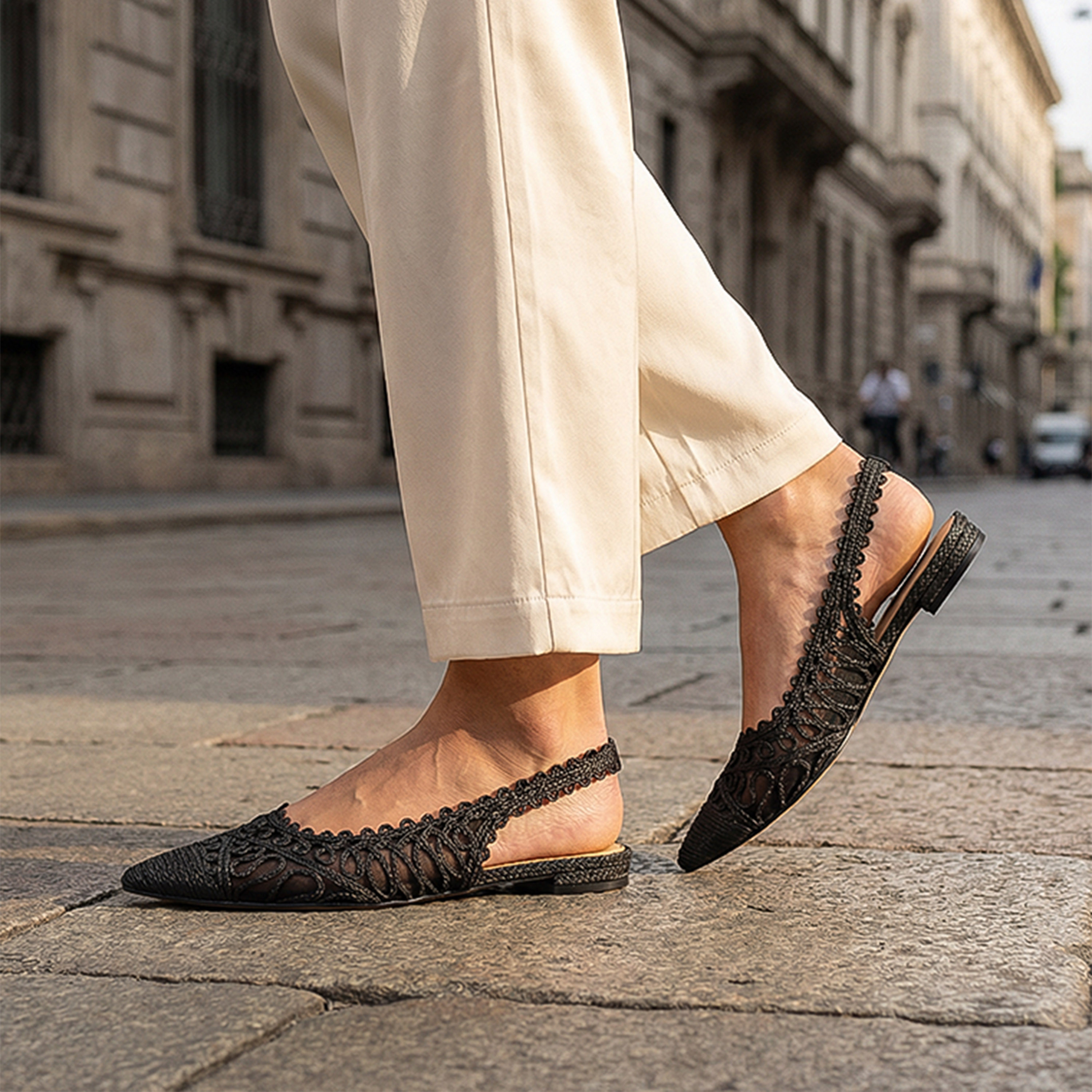 Nine West Women's Slip-On Block Slingback Flats | WNJOVIAS2-women-shoes-sandals-flats-image-2