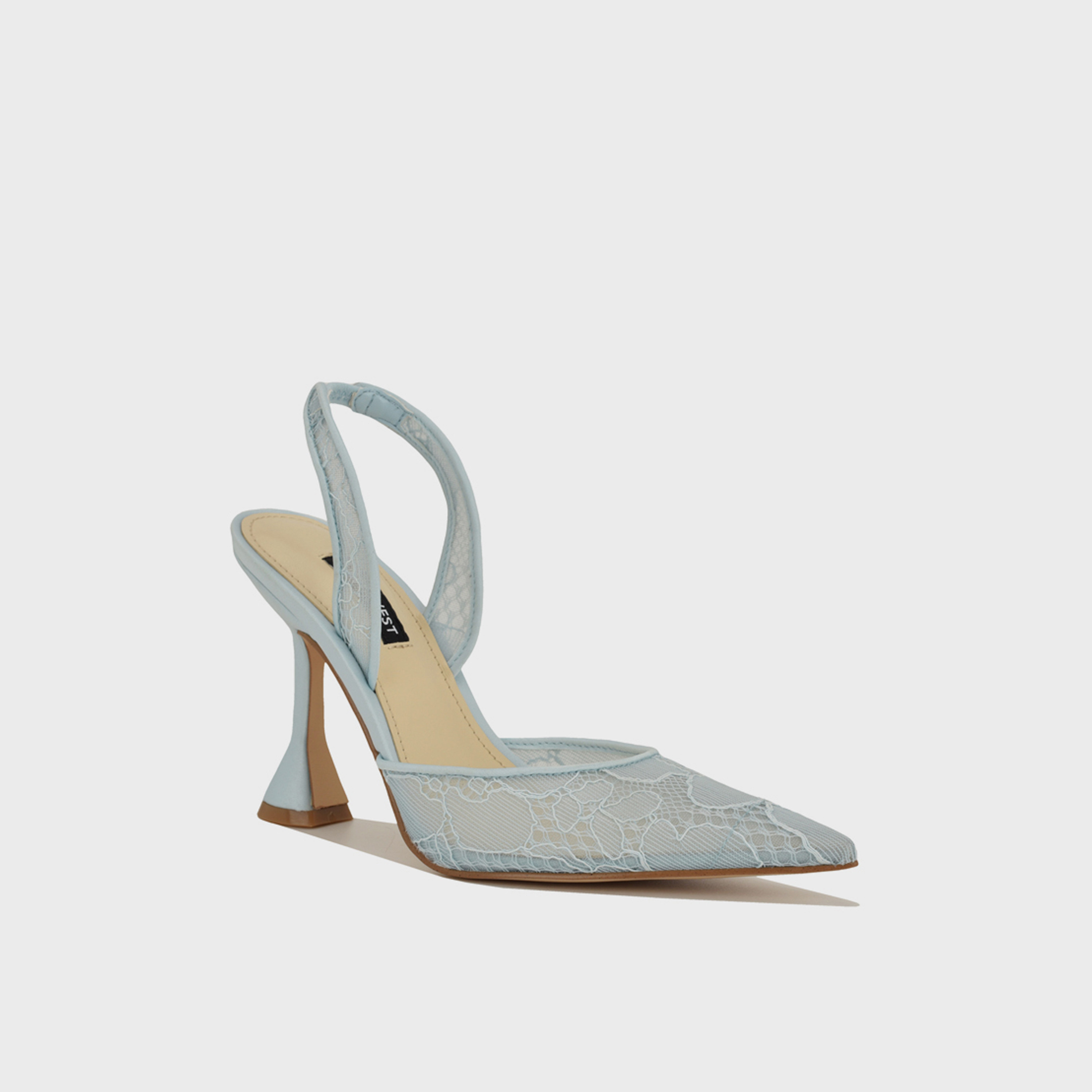 Nine West Women's Elastic Strap Flared Heel Pumps | WNKANSYP2-women-shoes-heels-image-1