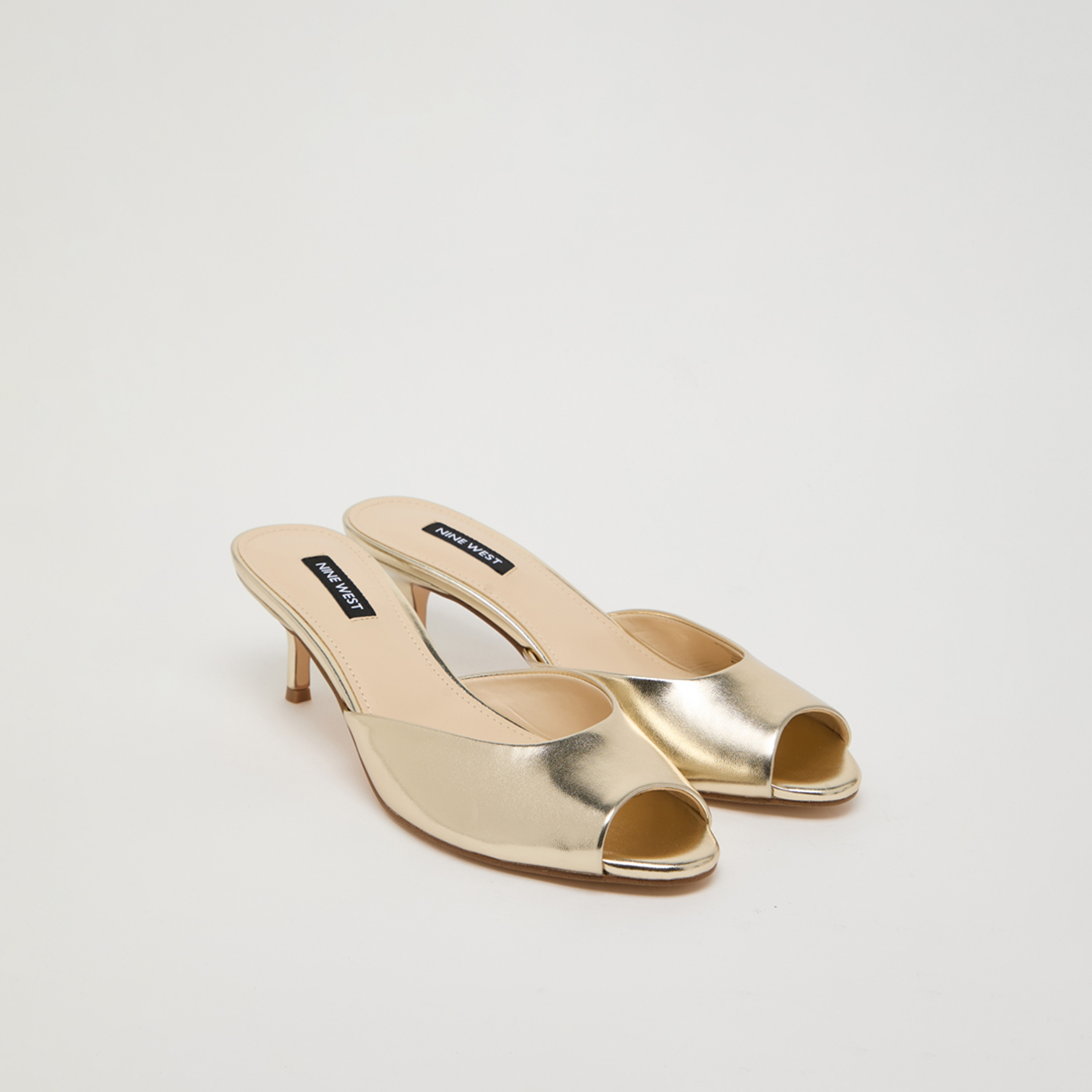 Nine West Women's Slip-On Kitten Heel Sandals | WNLUVLIE3-women-shoes-heels-image-1