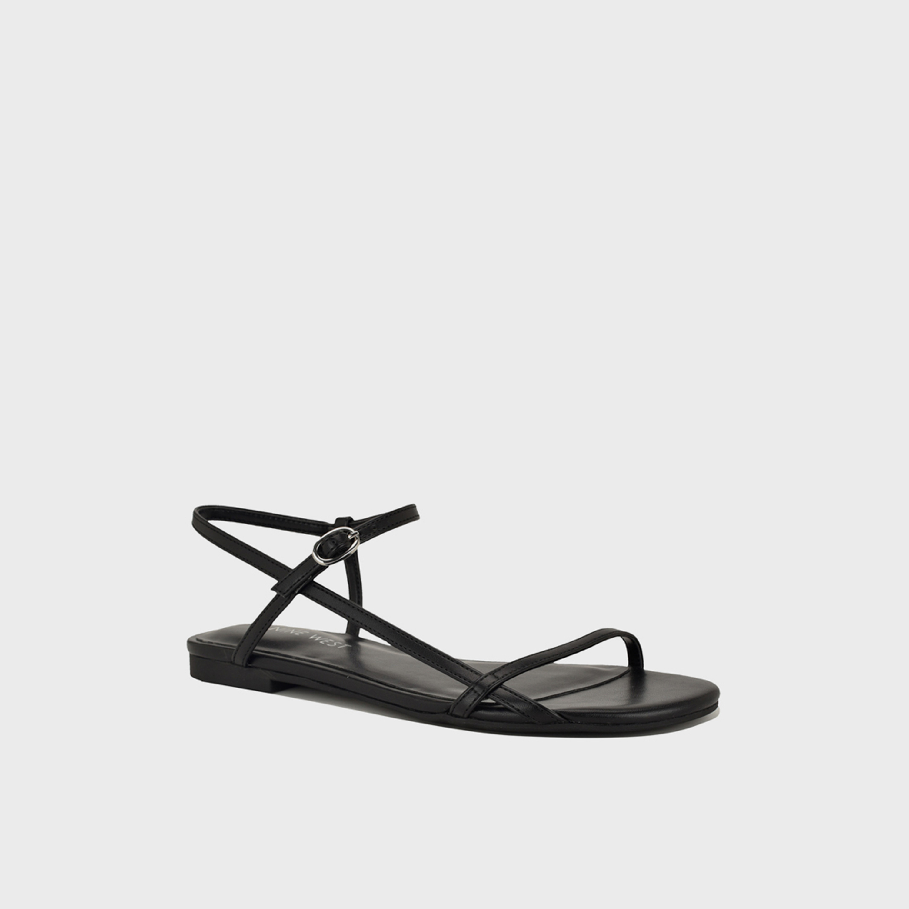 Nine West Women's Buckle Strap Flat Sandals | WNMASOW3-women-shoes-sandals-flats-image-6