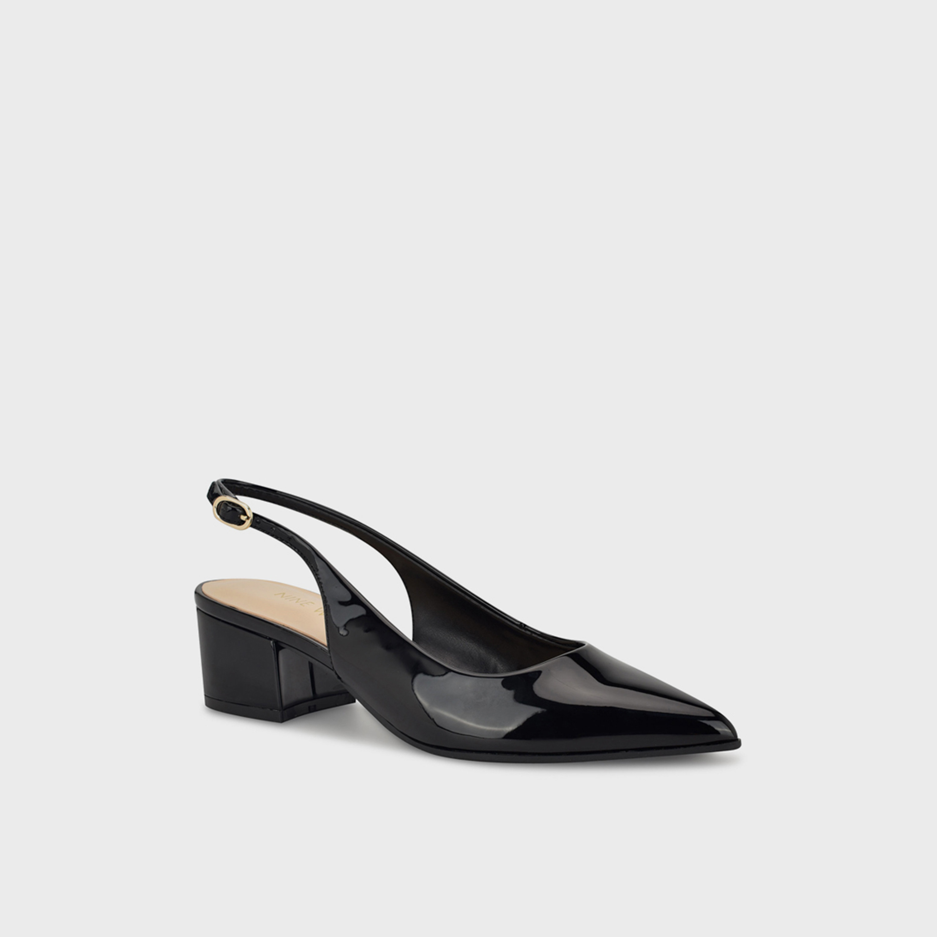 Nine West Women's Buckle Strap Block Pumps | WNPRIZA3-women-shoes-heels-image-1