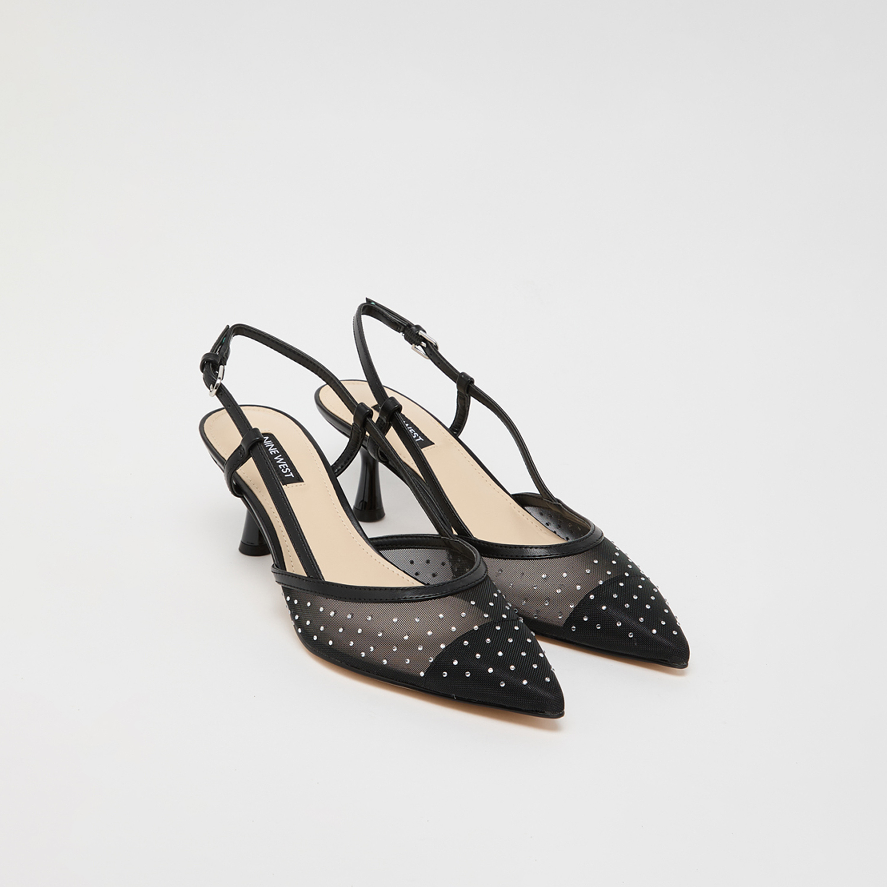 Nine West Women's Buckle Strap Kitten Heels | WNRHONDAPH2-women-shoes-heels-image-1