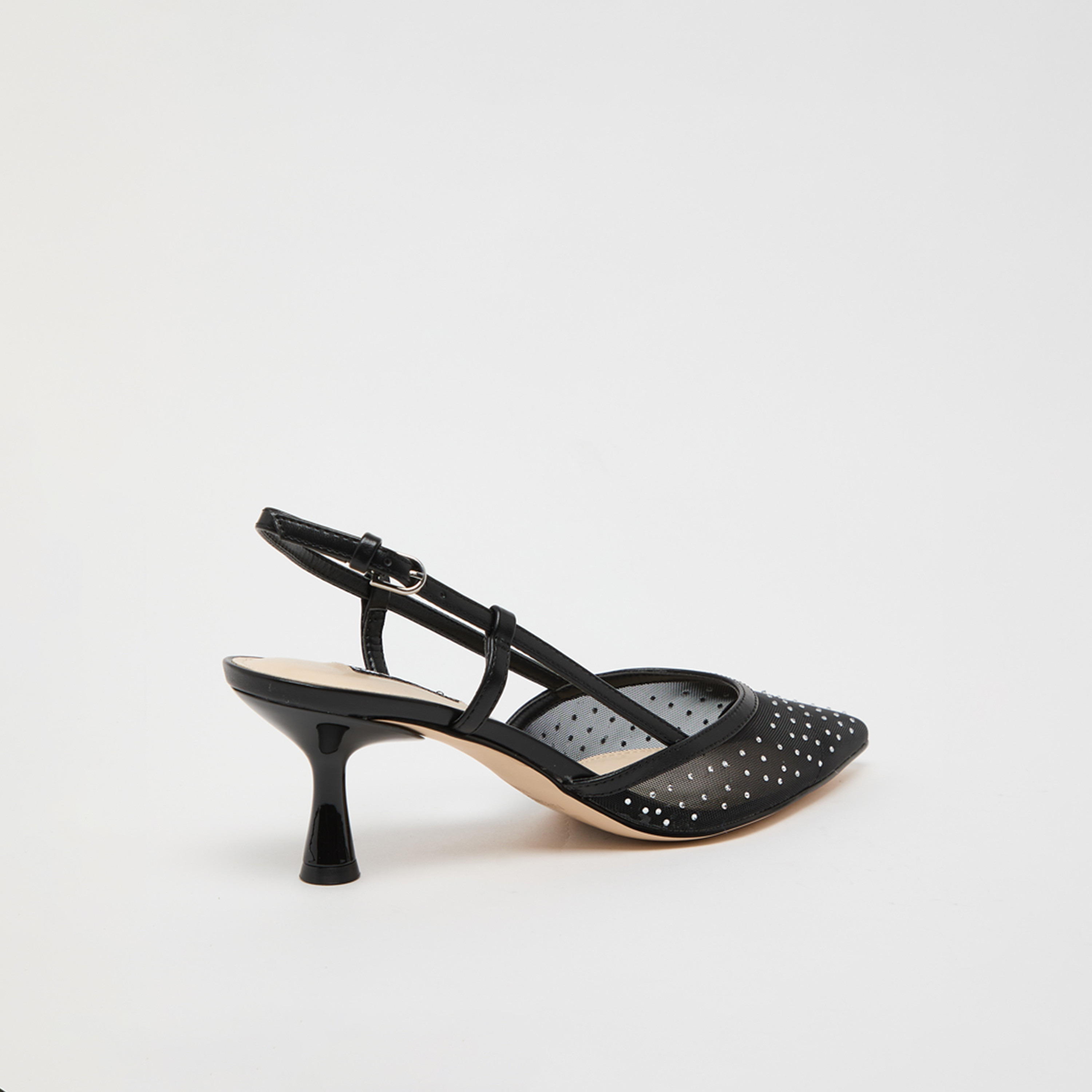 ناين ويست - حذاء نسائي بكعب صغير بإبزيم | WNRHONDAPH2-women-shoes-heels-image-3