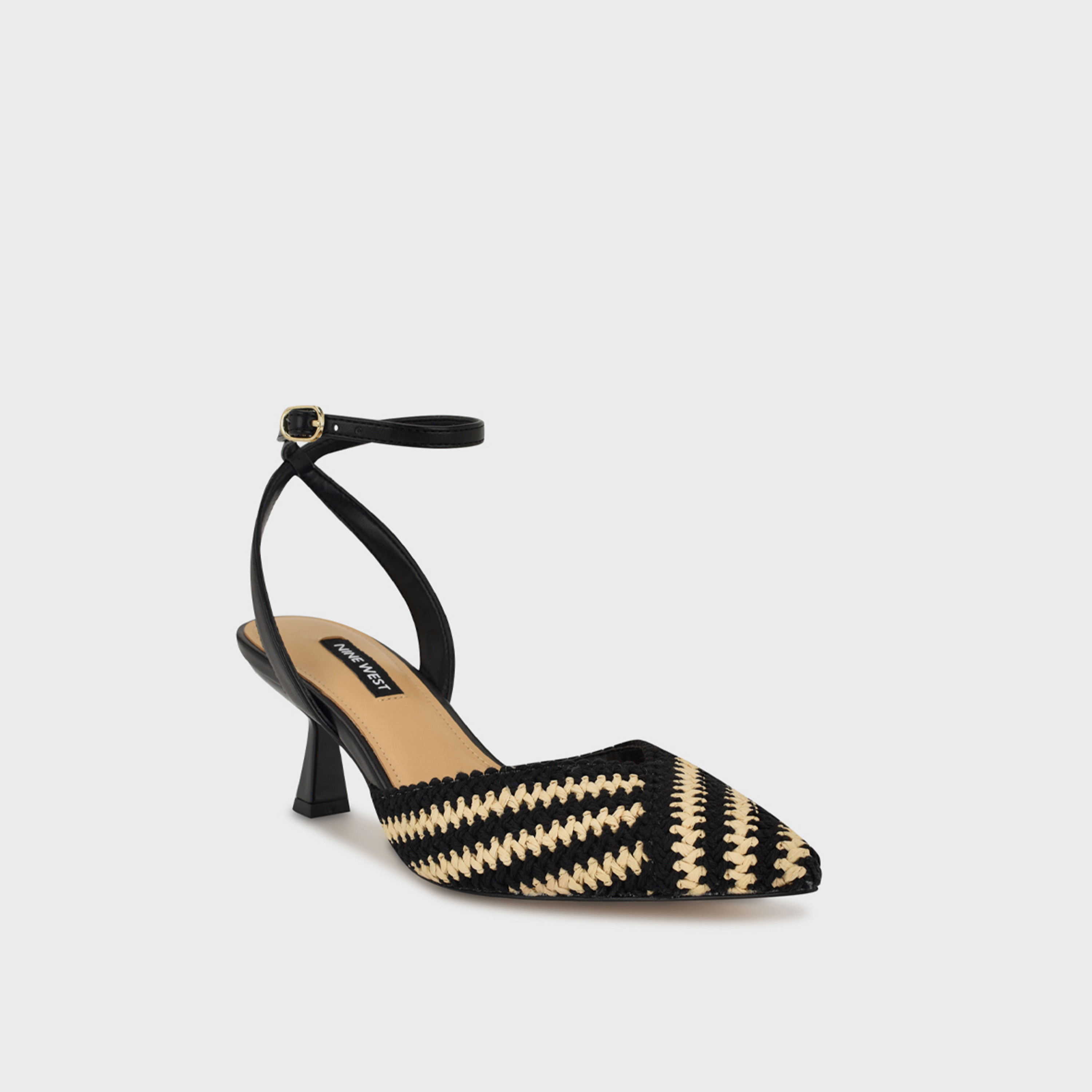 Nine West Women's Buckle Strap Wnrossa2 Pumps | WNROSSA2-women-shoes-sandals-heeled-image-1