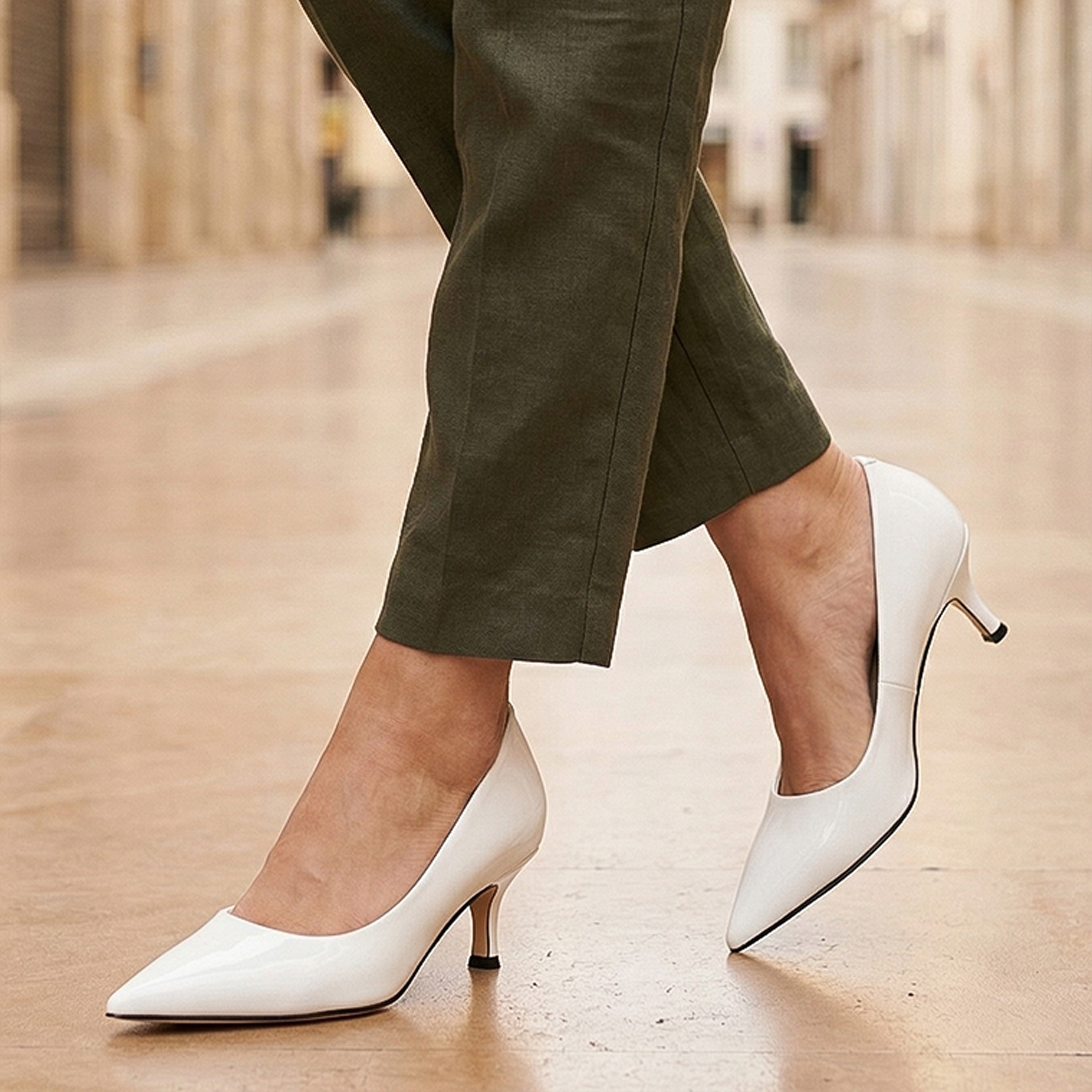 Nine West Women's Slip-On Kitten Pumps | WNSISKO3-women-shoes-heels-image-2