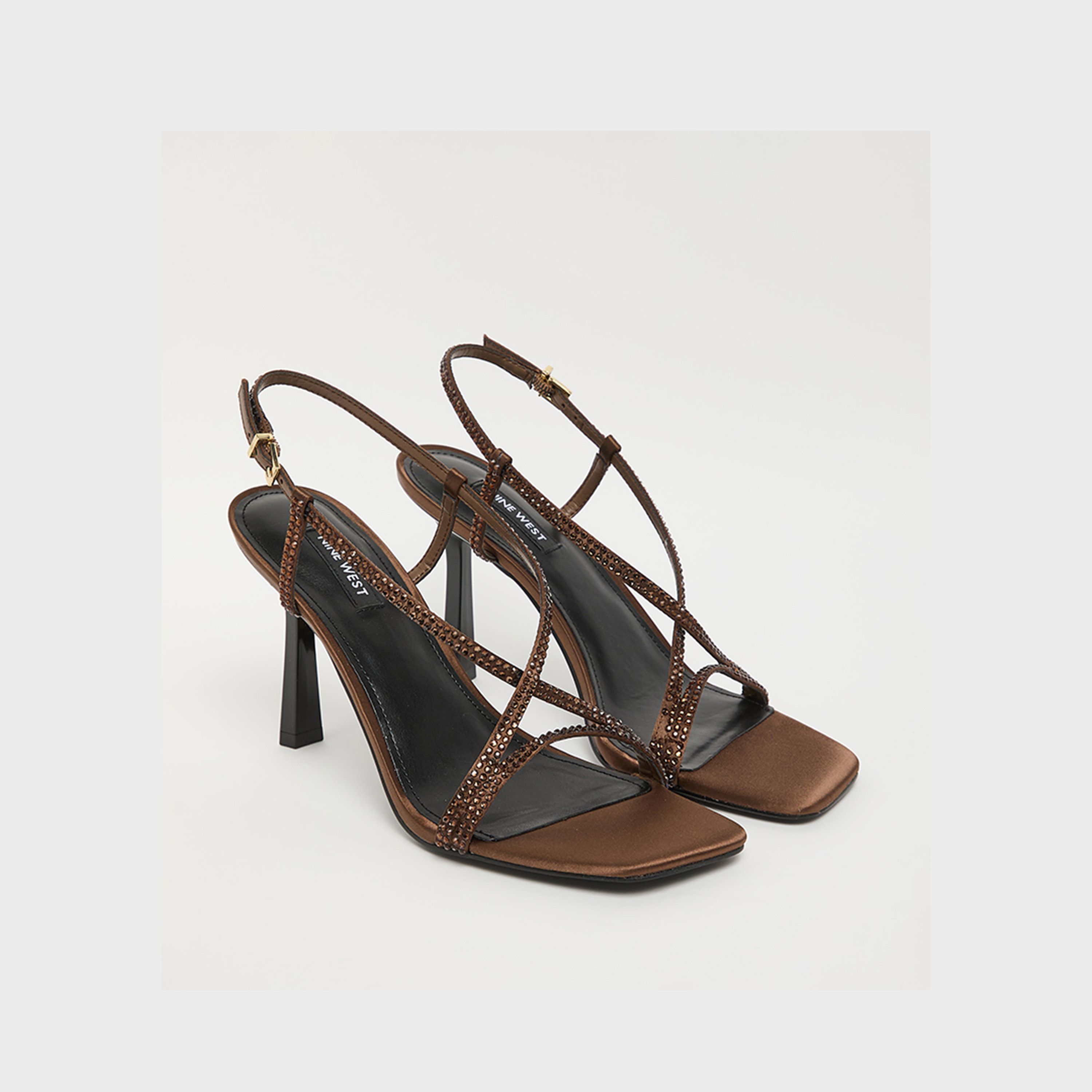Nine West Women's Buckle Strap Stiletto Heel Sandals | WNVALLANH2-women-shoes-heels-image-1