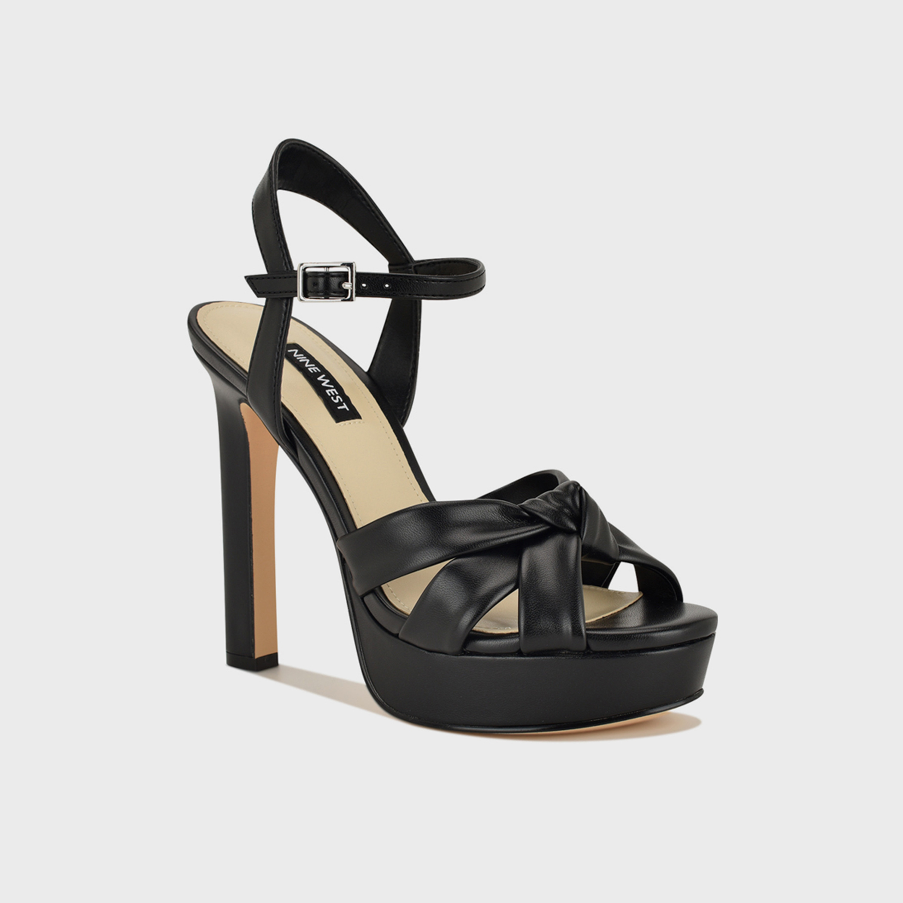 Nine West Women's Buckle Strap Block Heel Sandals | WNWINDEE3-women-shoes-heels-image-1