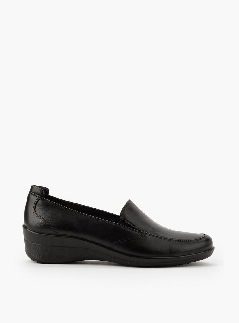 حذاء لوفر نسائي جلد مريح بكعب ويدج من لو كونفورت-women-shoes-loafersandmoccasins-image-3