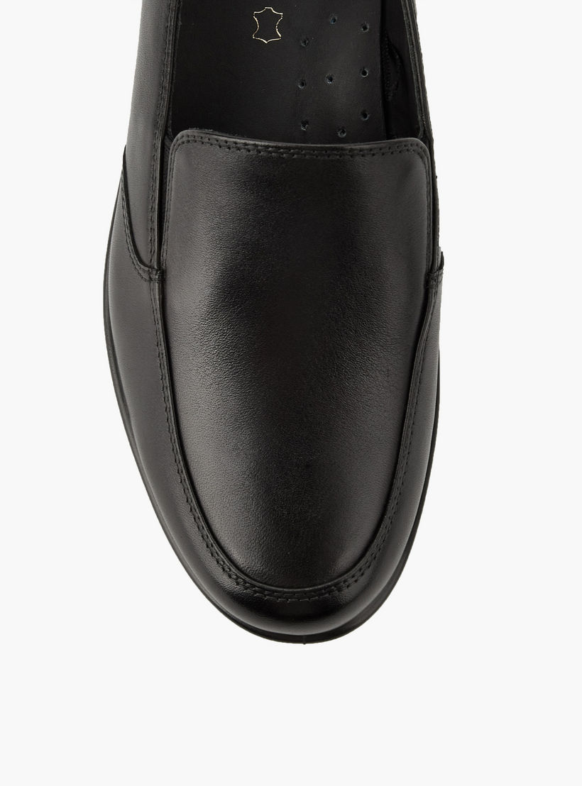 حذاء لوفر نسائي جلد مريح بكعب ويدج من لو كونفورت-women-shoes-loafersandmoccasins-image-4