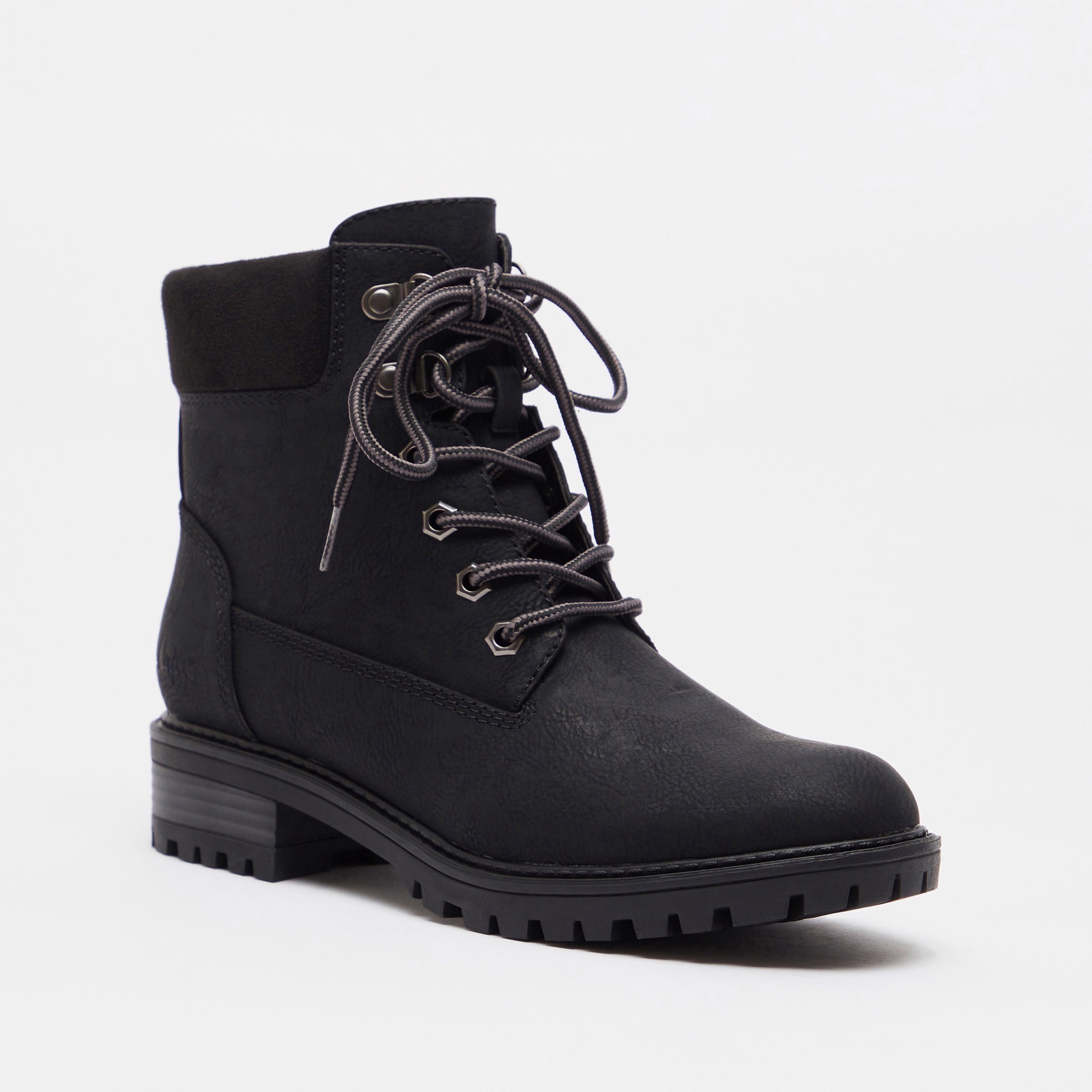 بوت طول الكاحل بسحّاب إغلاق وكعب سميك للنساء من لي كوبر-women-shoes-boots-image-2
