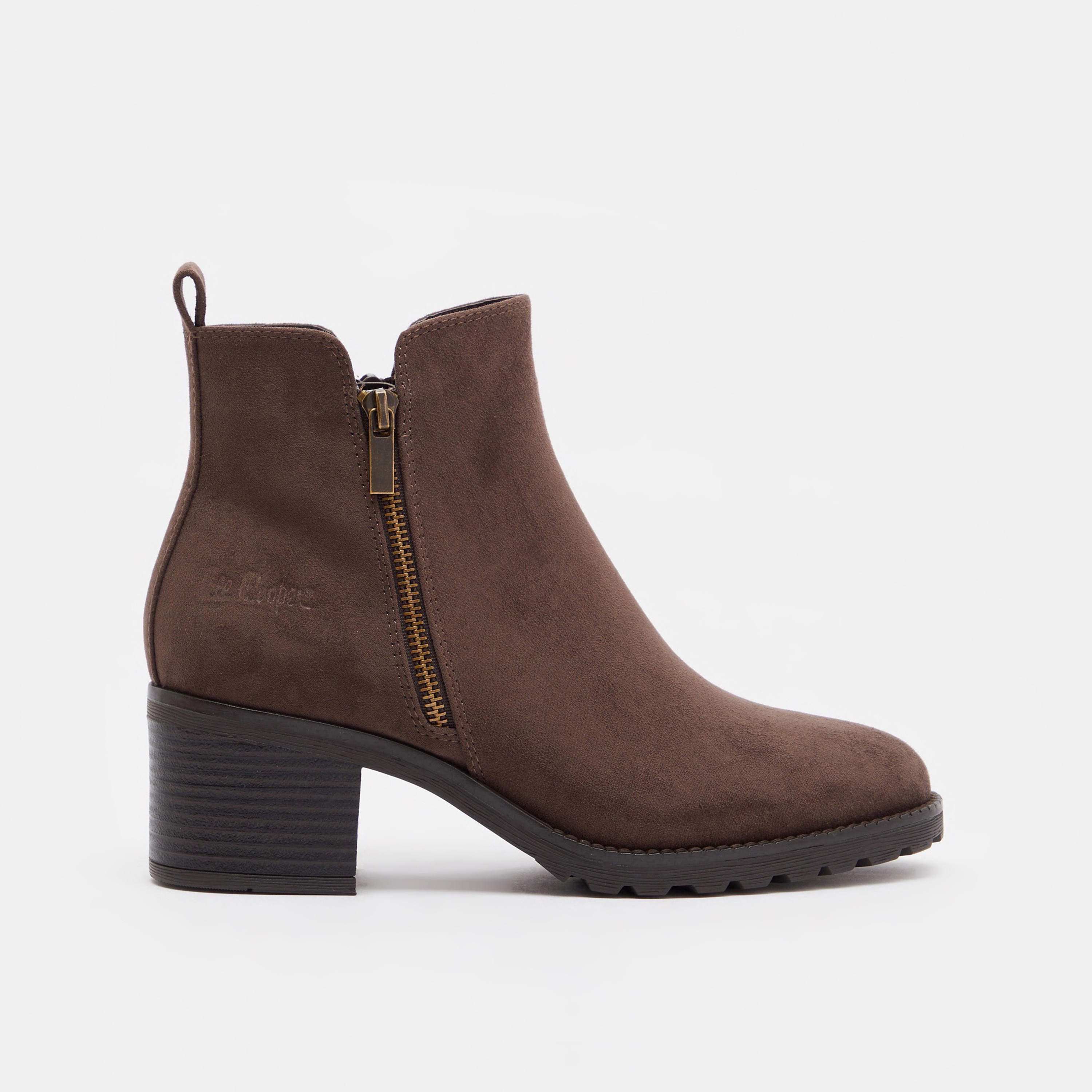 Buy Women s Lee Cooper Women s Ankle Boots with Zip Closure and Block Heels Online Centrepoint Oman