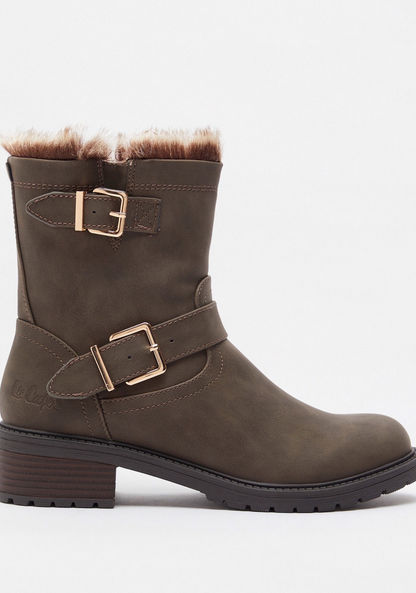 Lee Cooper High Shaft Boots with Buckle Accents
