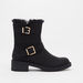 Lee Cooper High Shaft Boots with Buckle Accents-Women%27s Boots-thumbnailMobile-0