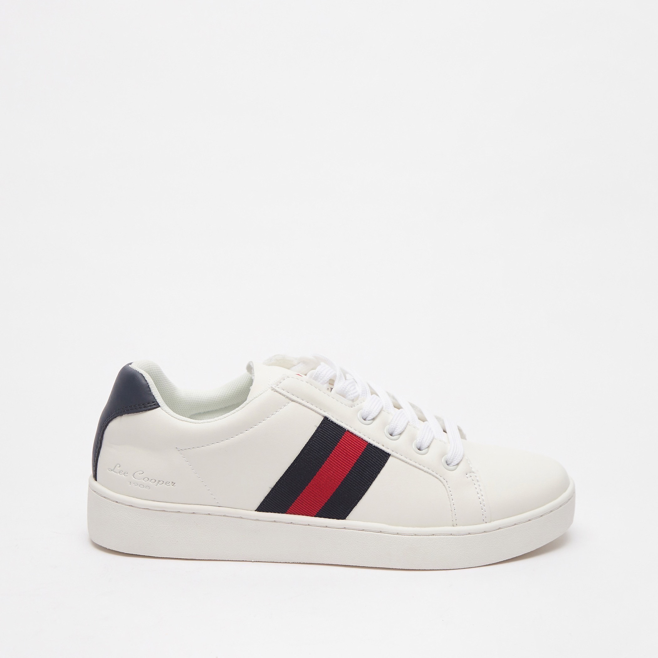 Lee cooper hot sale white canvas shoes