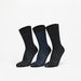 Duchini Textured Crew Length Socks - Set of 3-Men%27s Socks-thumbnail-0