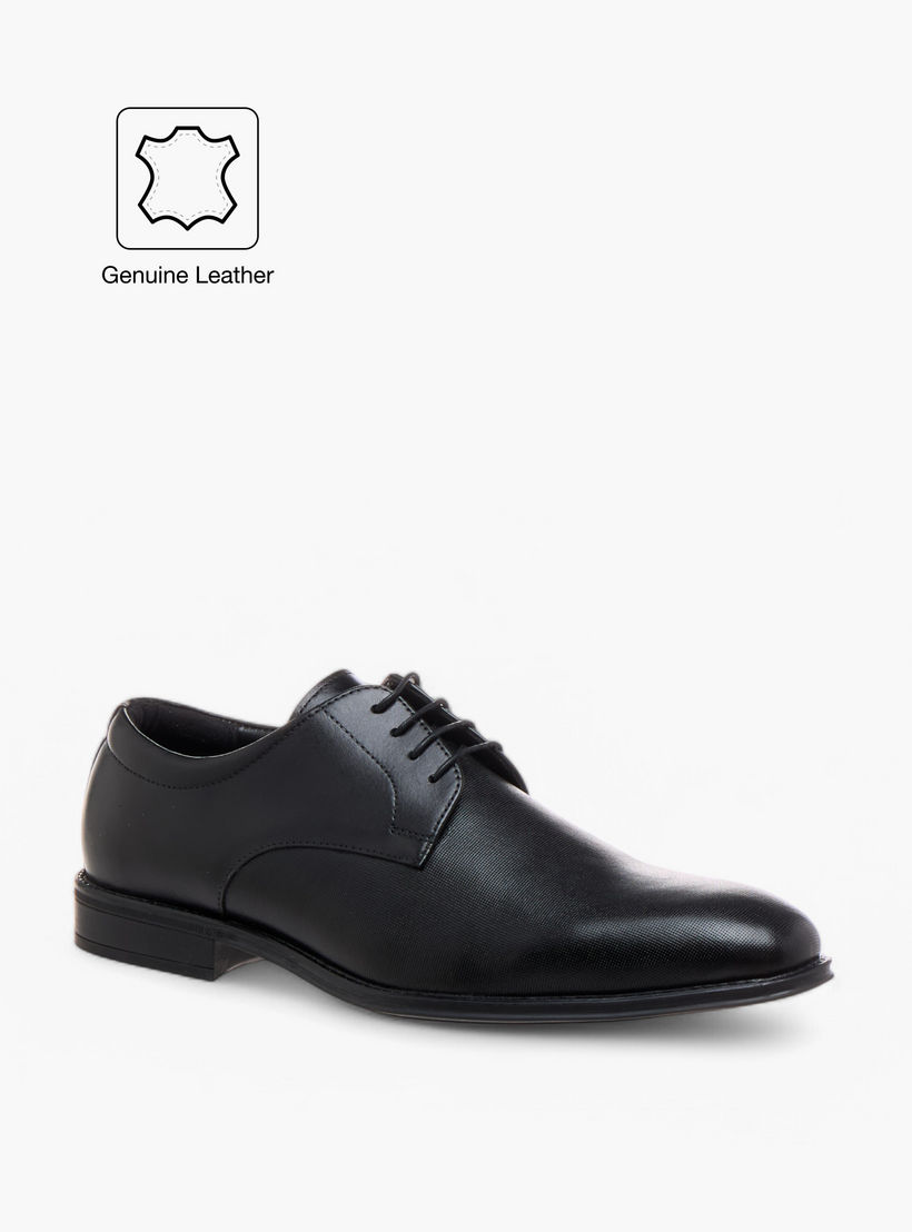 حذاء ديربي جلد بارز الملمس برباط للرجال من دوتشيني-men-shoes-formalshoes-image-4