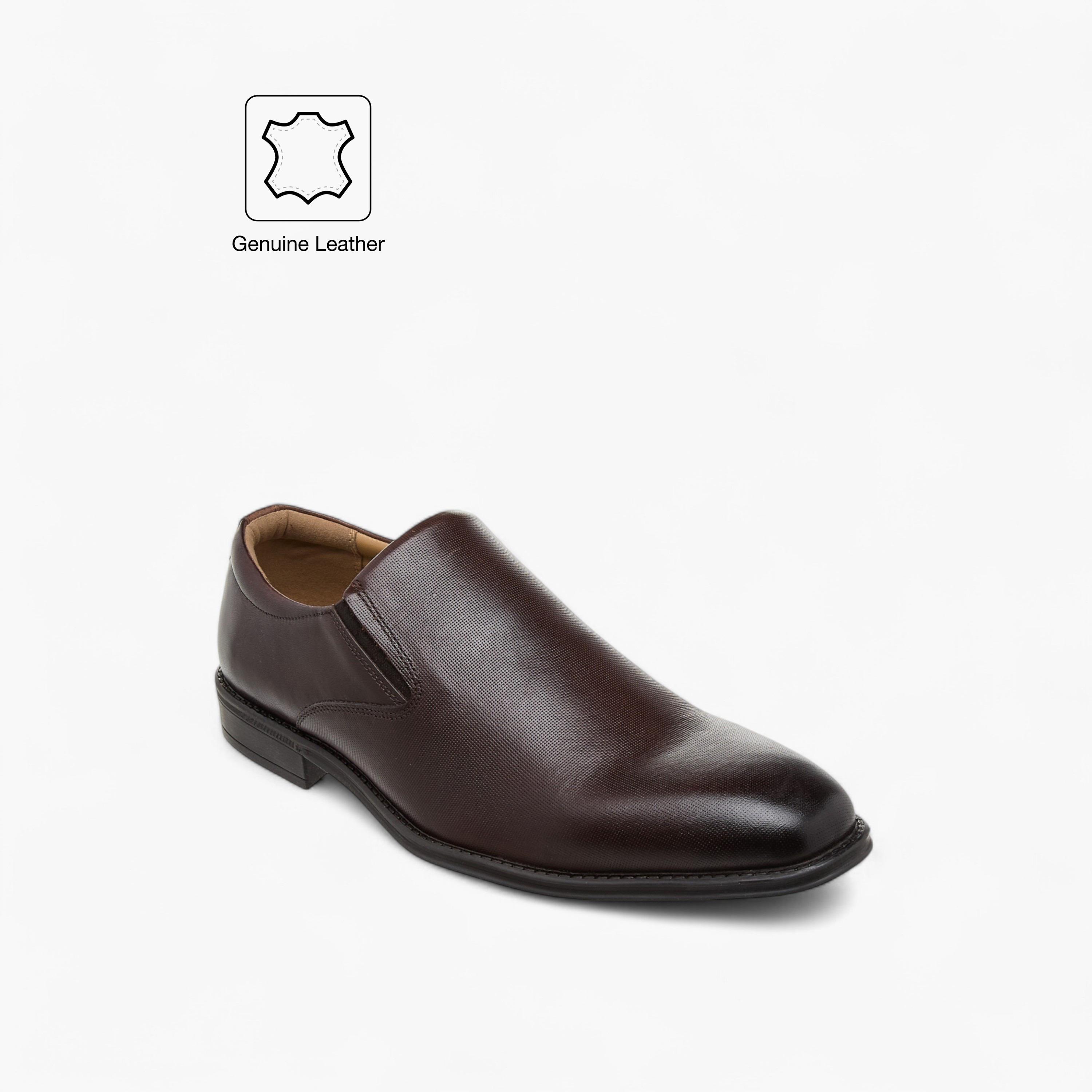 Duchini Men's Leather Textured Slip-On Loafers-men-shoes-loafersandmoccasins-image-2