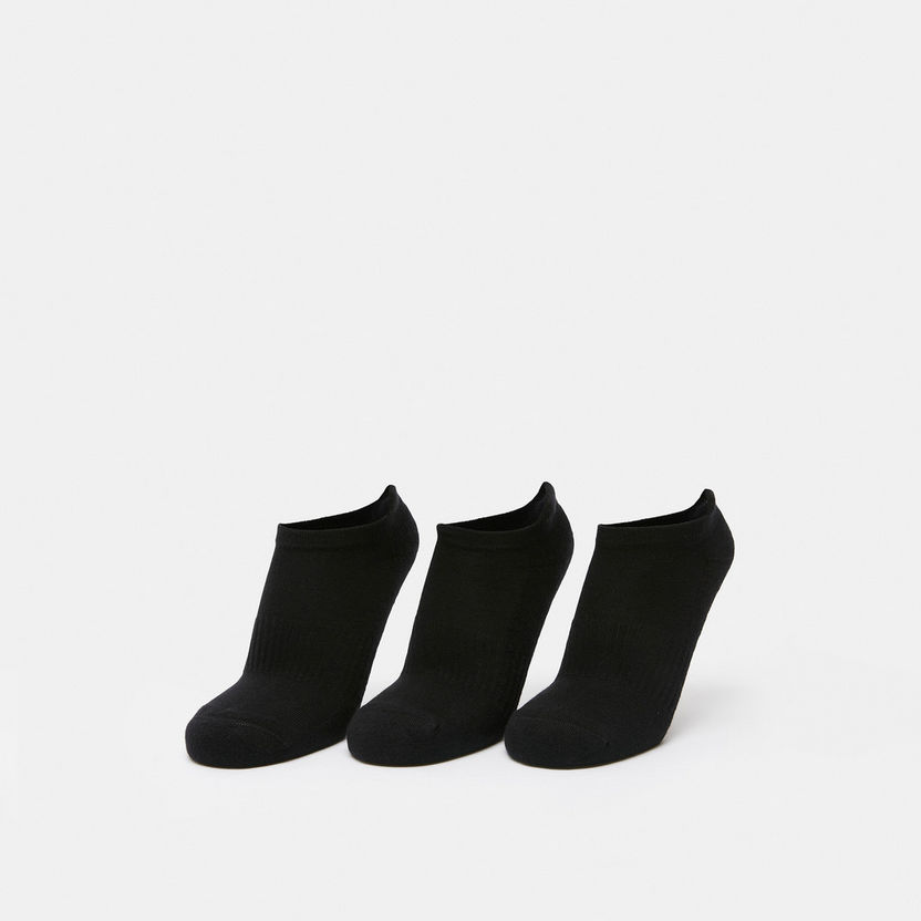 Dash Textured Ankle Length Sports Socks - Set of 3-Men%27s Socks-image-0