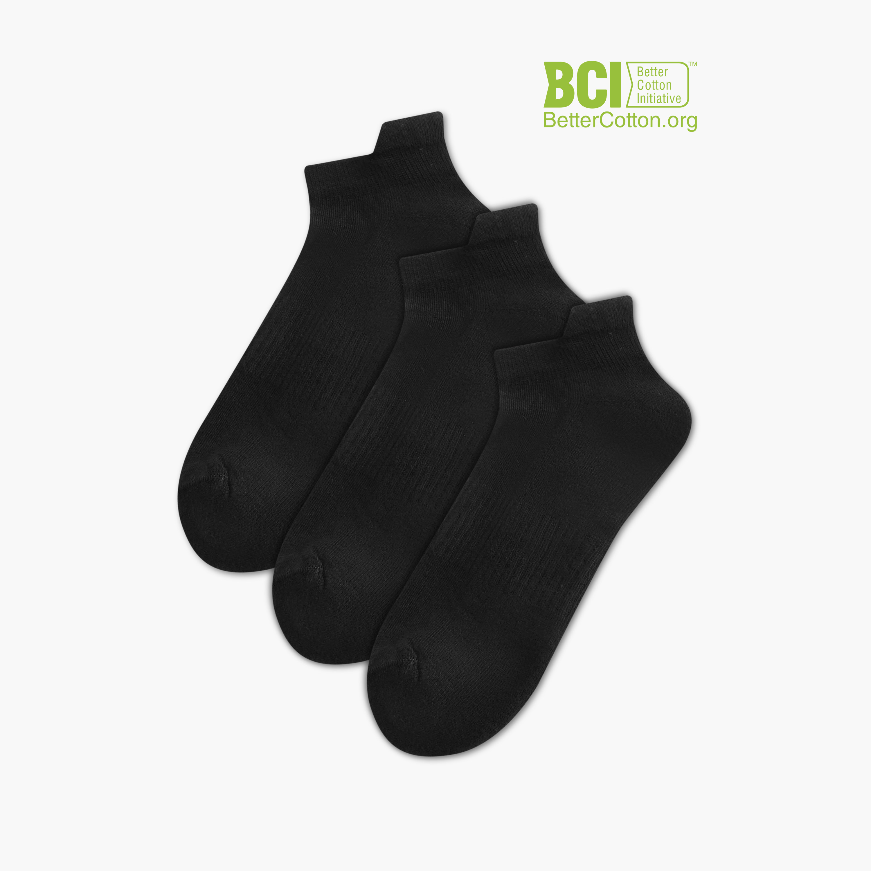 طقم جوارب رياضية موسّدة 3 أزواج بارزة الملمس بطول الكاحل من داش -men-socks-image-1