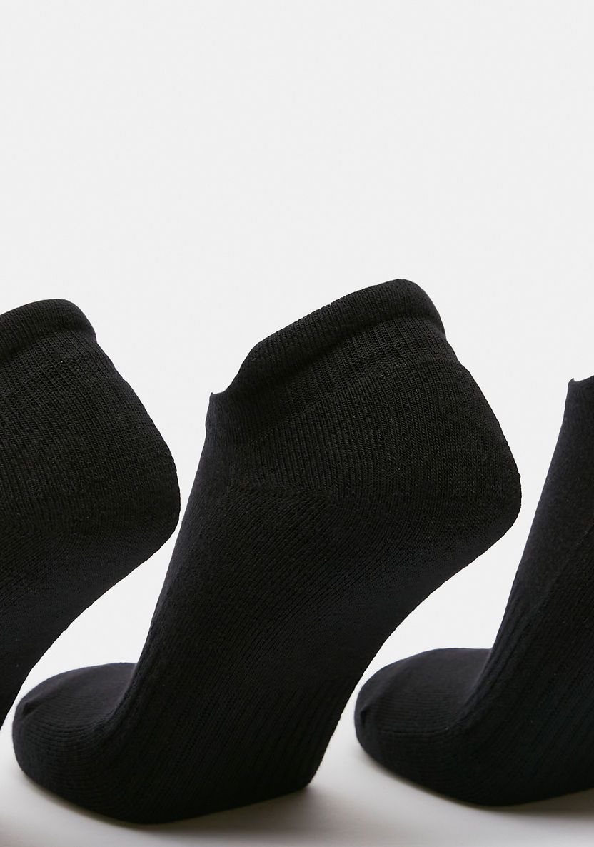 Dash Textured Ankle Length Sports Socks - Set of 3-Men%27s Socks-image-1