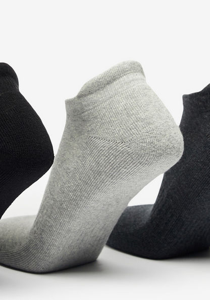 Dash Textured Ankle Length Socks - Set of 3-Men%27s Socks-image-1