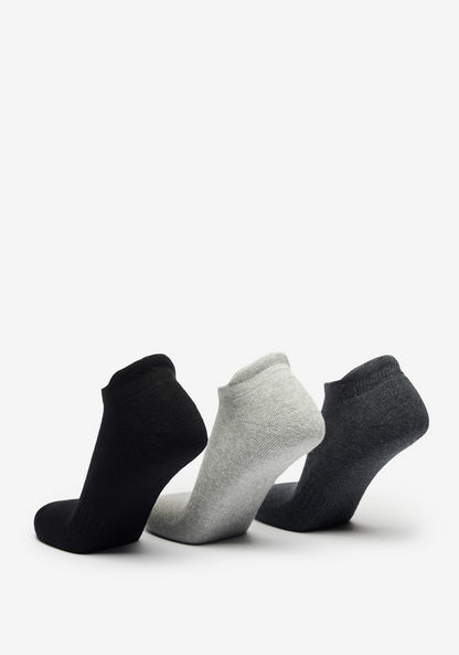 Dash Textured Ankle Length Socks - Set of 3-Men%27s Socks-image-2